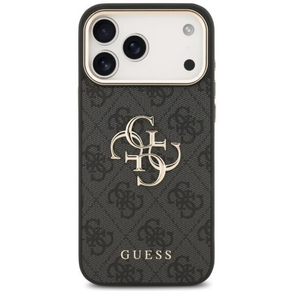 Guess 4G Big 4G Classic Logo Case for iPhone 17 Pro Max - Black and Goldeng