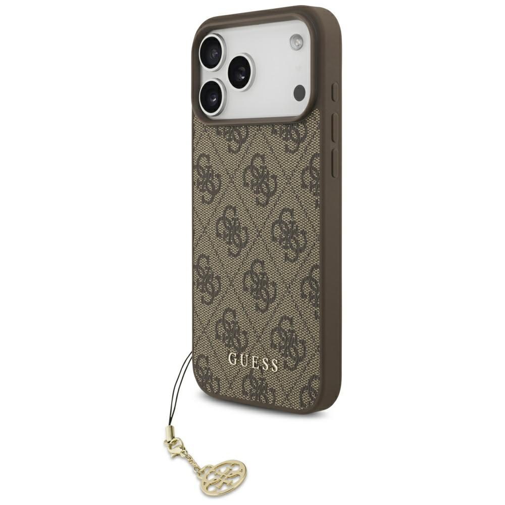 Guess 4G Charms Collection MagSafe case for iPhone 17 Pro Max - browneng