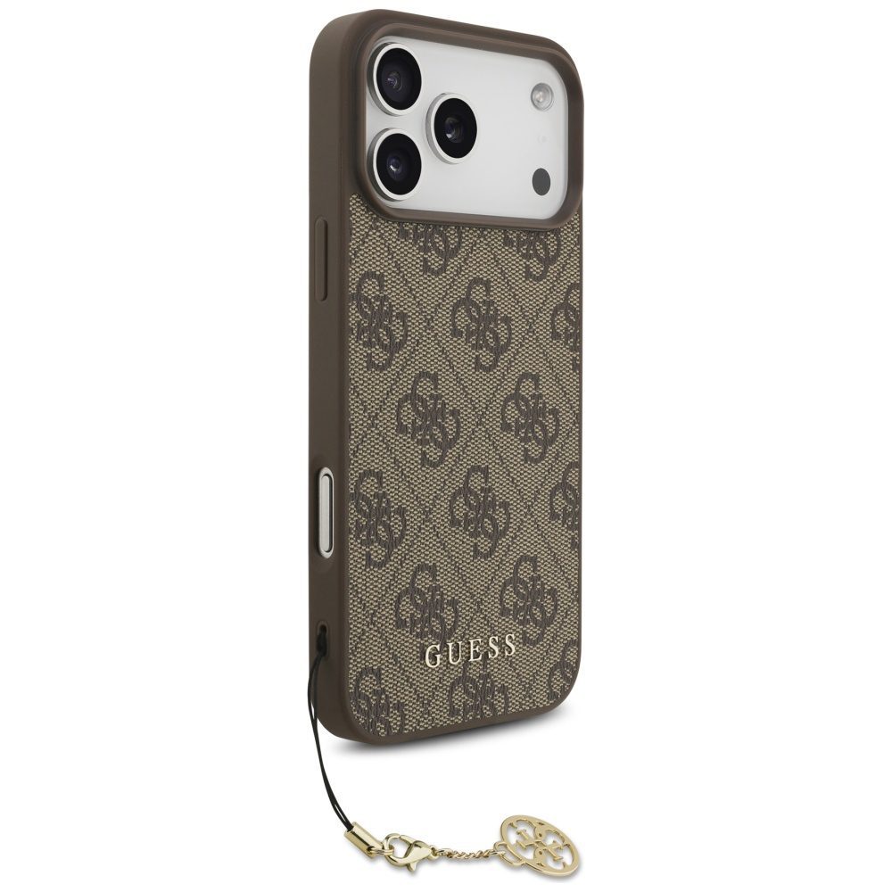 Guess 4G Charms Collection MagSafe case for iPhone 17 Pro Max - browneng