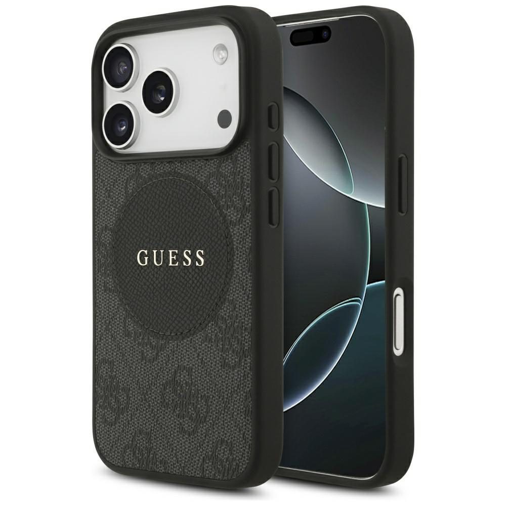 Guess 4G Circle Classic Logo MagSafe case for iPhone 17 Pro - blackeng