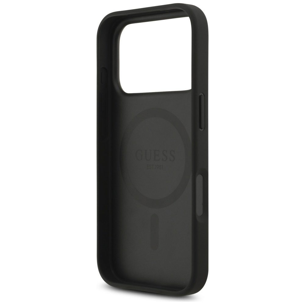 Guess 4G Circle Classic Logo MagSafe case for iPhone 17 Pro - blackeng