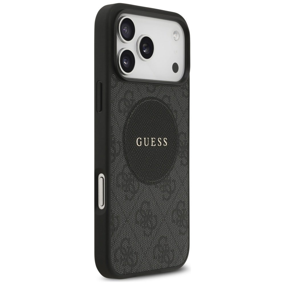 200733_4 Guess 4G Circle Classic Logo MagSafe case for iPhone 17 Pro Max - blackeng