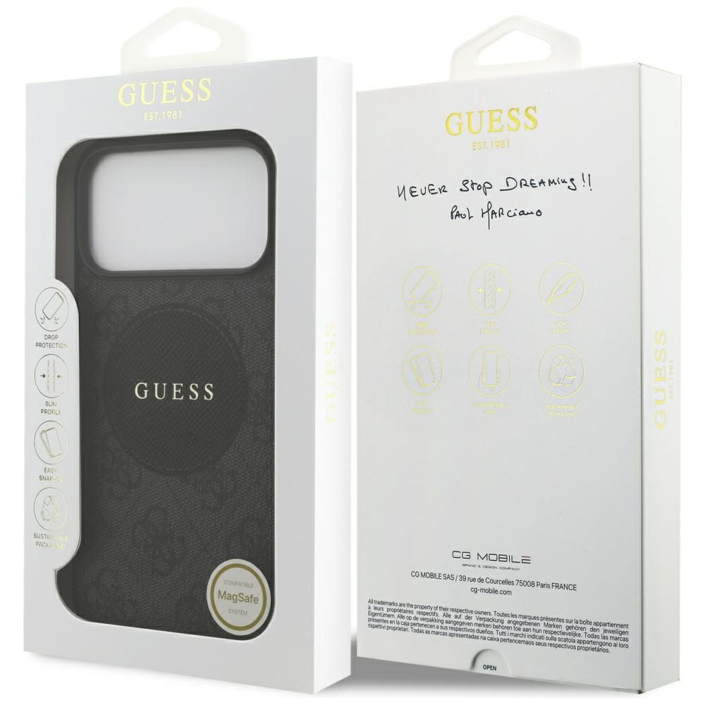 200733_8 Guess 4G Circle Classic Logo MagSafe case for iPhone 17 Pro Max - blackeng