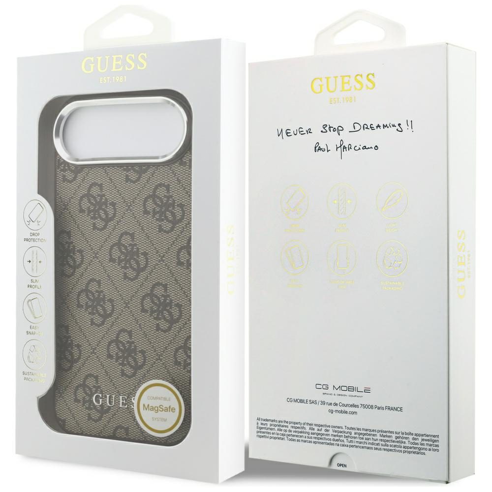 200739_8 Guess 4G Classic Logo MagSafe Case for iPhone Air - Browneng
