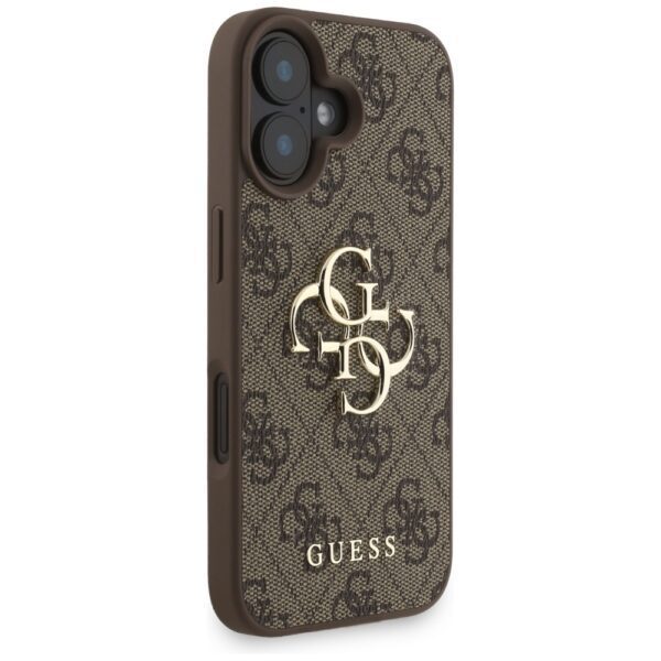 Guess 4G Strap 4G Classic Logo Case for iPhone 16 - Browneng