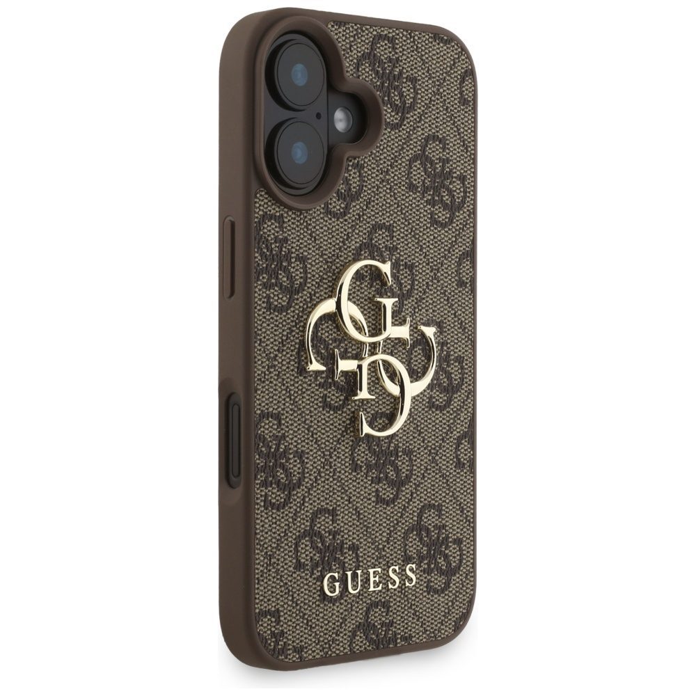 Guess 4G Strap 4G Classic Logo Case for iPhone 16 - Browneng