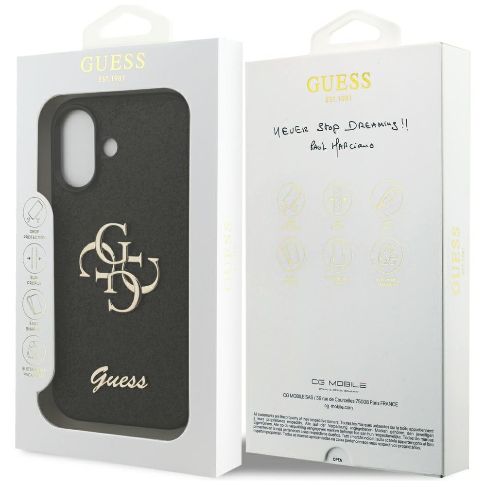 Guess 4G Strap 4G Classic Logo Case for iPhone 17 - Blackeng