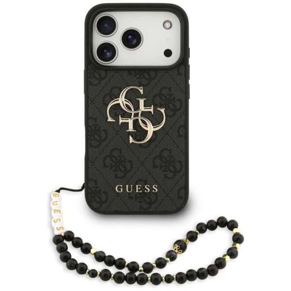 Guess 4G Strap 4G Classic Logo Case for iPhone 17 Pro - Blackeng