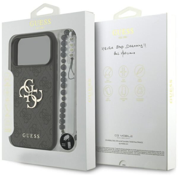 Guess 4G Strap 4G Classic Logo case for iPhone 17 Pro Max - blackeng