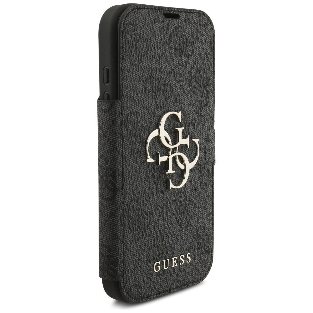Guess Book 4G Metal Logo Case for iPhone 17 Pro - Blackeng