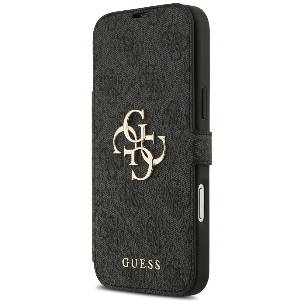 Guess Book 4G Metal Logo Case for iPhone 17 Pro Max - Blackeng