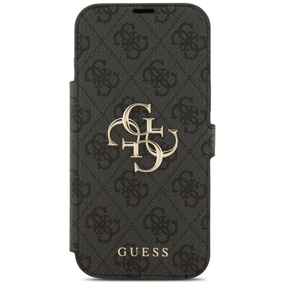 Guess Book 4G Metal Logo Case for iPhone 17 Pro Max - Blackeng