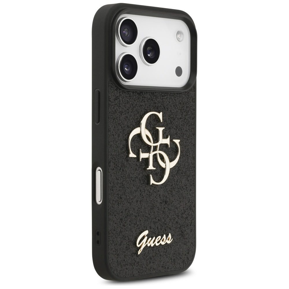 200821_4 Guess Fixed Glitter Big 4G case for iPhone 17 Pro - blackeng