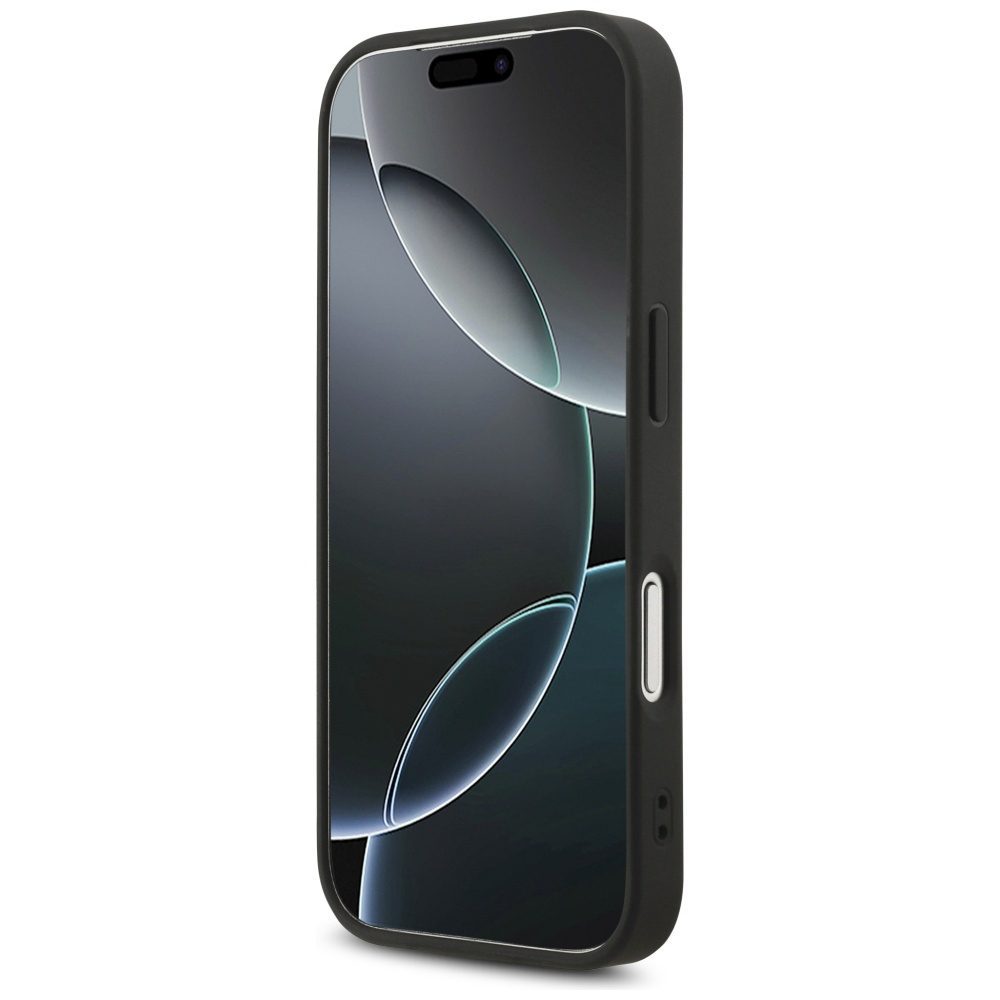 200821_5 Guess Fixed Glitter Big 4G case for iPhone 17 Pro - blackeng