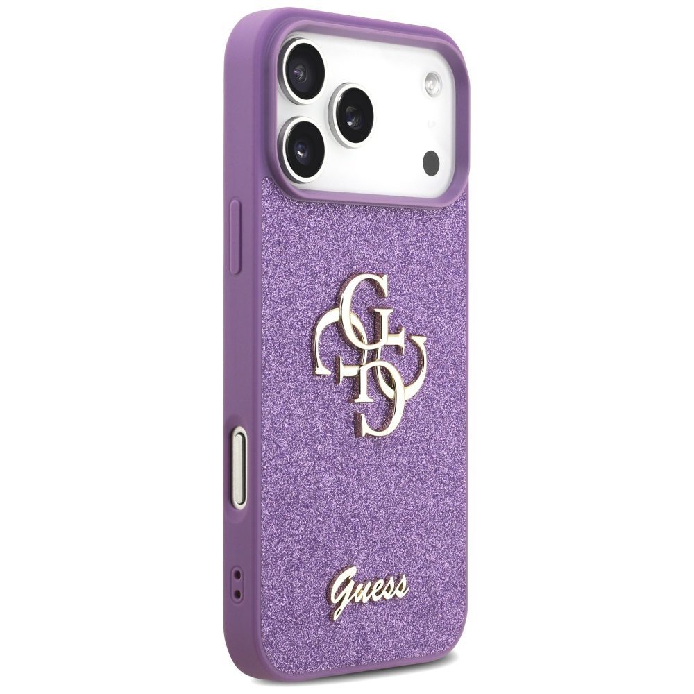 Guess Fixed Glitter Big 4G case for iPhone 17 Pro Max - purpleeng