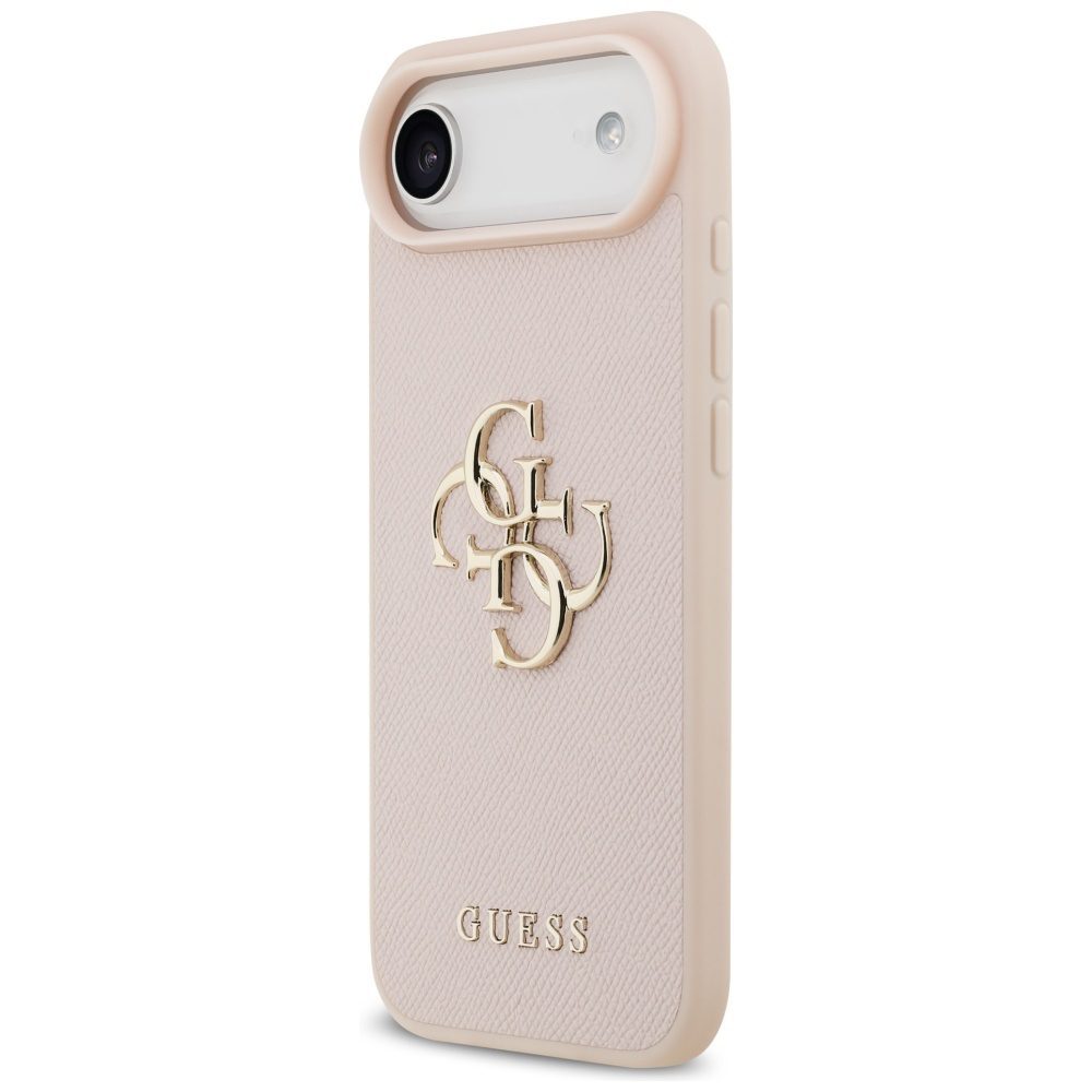 200845_2 Guess Grained Big 4G & Classic Logo iPhone Air Case - Pinkeng