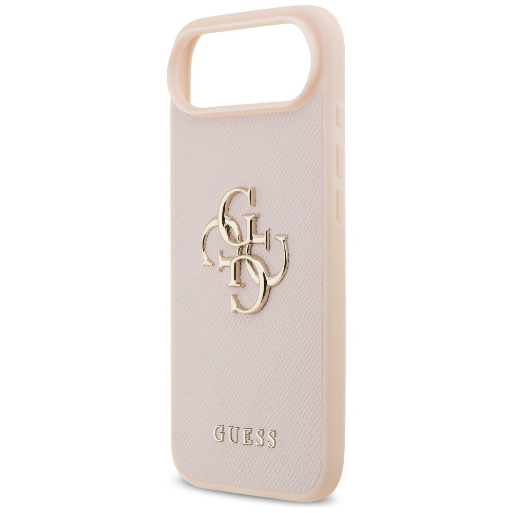 200845_6 Guess Grained Big 4G & Classic Logo iPhone Air Case - Pinkeng
