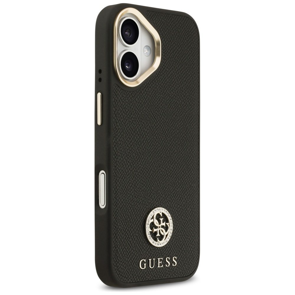 Guess Grained Strass Logo MagSafe case for iPhone 17 - blackeng