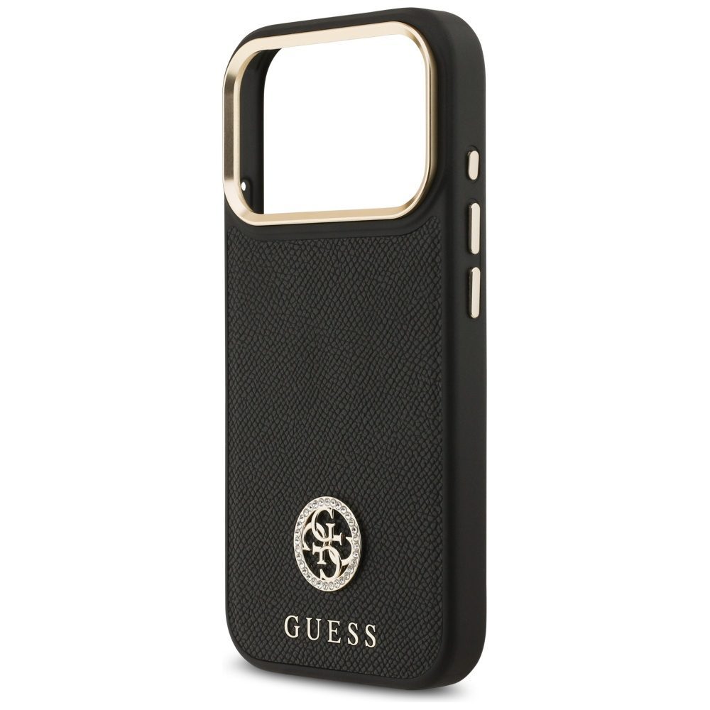 Guess Grained Strass Logo MagSafe case for iPhone 17 Pro - blackeng