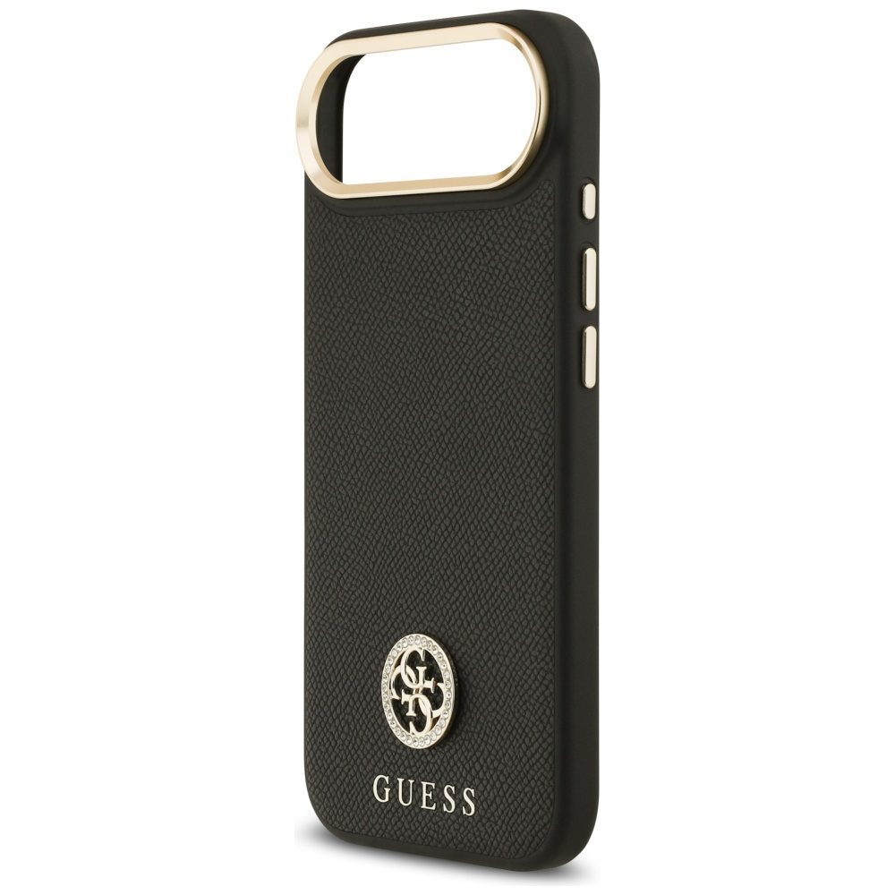 Guess Grained Strass Logo MagSafe case for iPhone Air - blackeng