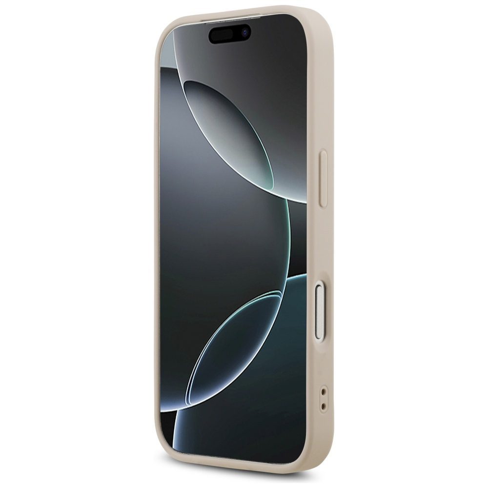 Guess Leather 4G Triangle Strass MagSafe Case for iPhone 17 Pro - Pinkeng