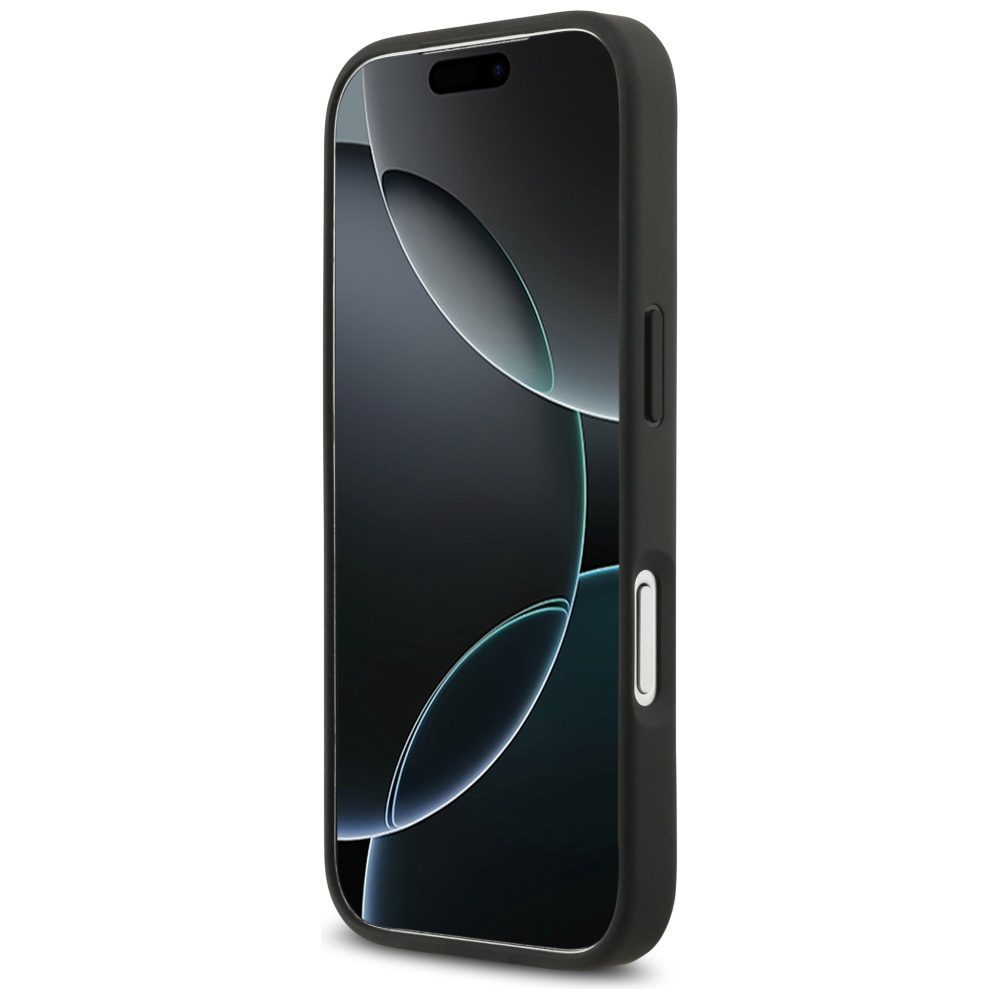 200889_5 Guess Rhinestone Triangle Logo Case for iPhone 17 Pro - Blackeng