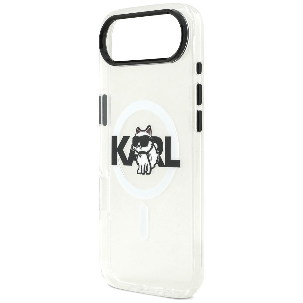 Karl Lagerfeld IML Choupette Sketch Logo MagSafe iPhone Air Case - Cleareng