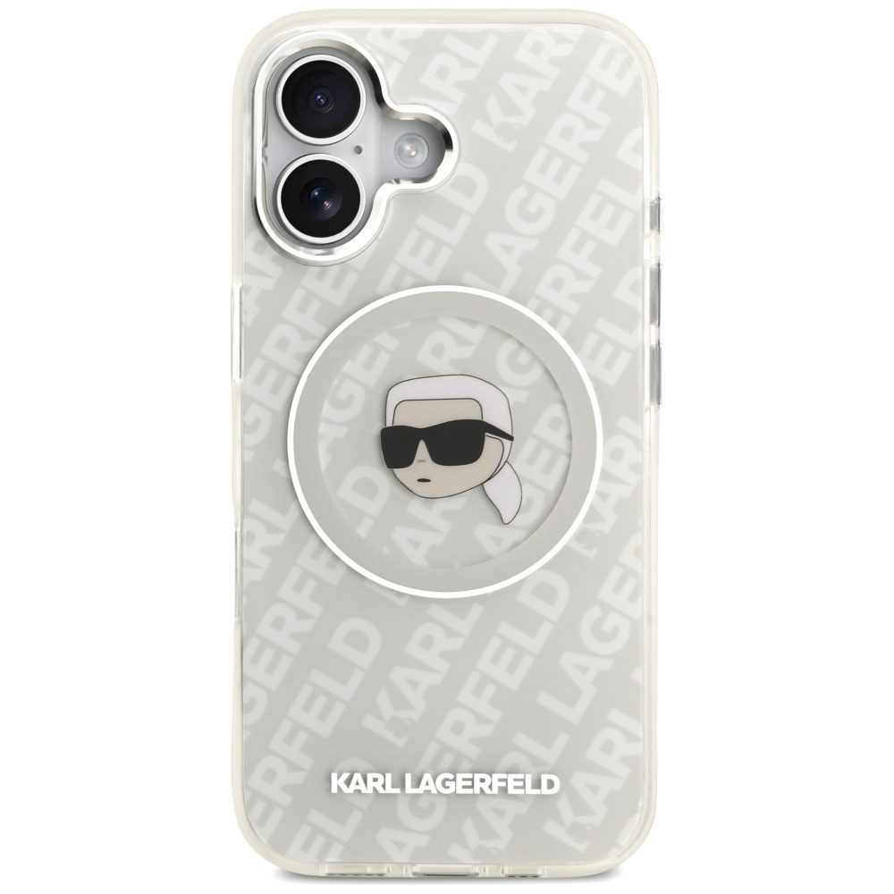 Karl Lagerfeld IML Karl Head Logo MagSafe iPhone 17 Case - Grayeng