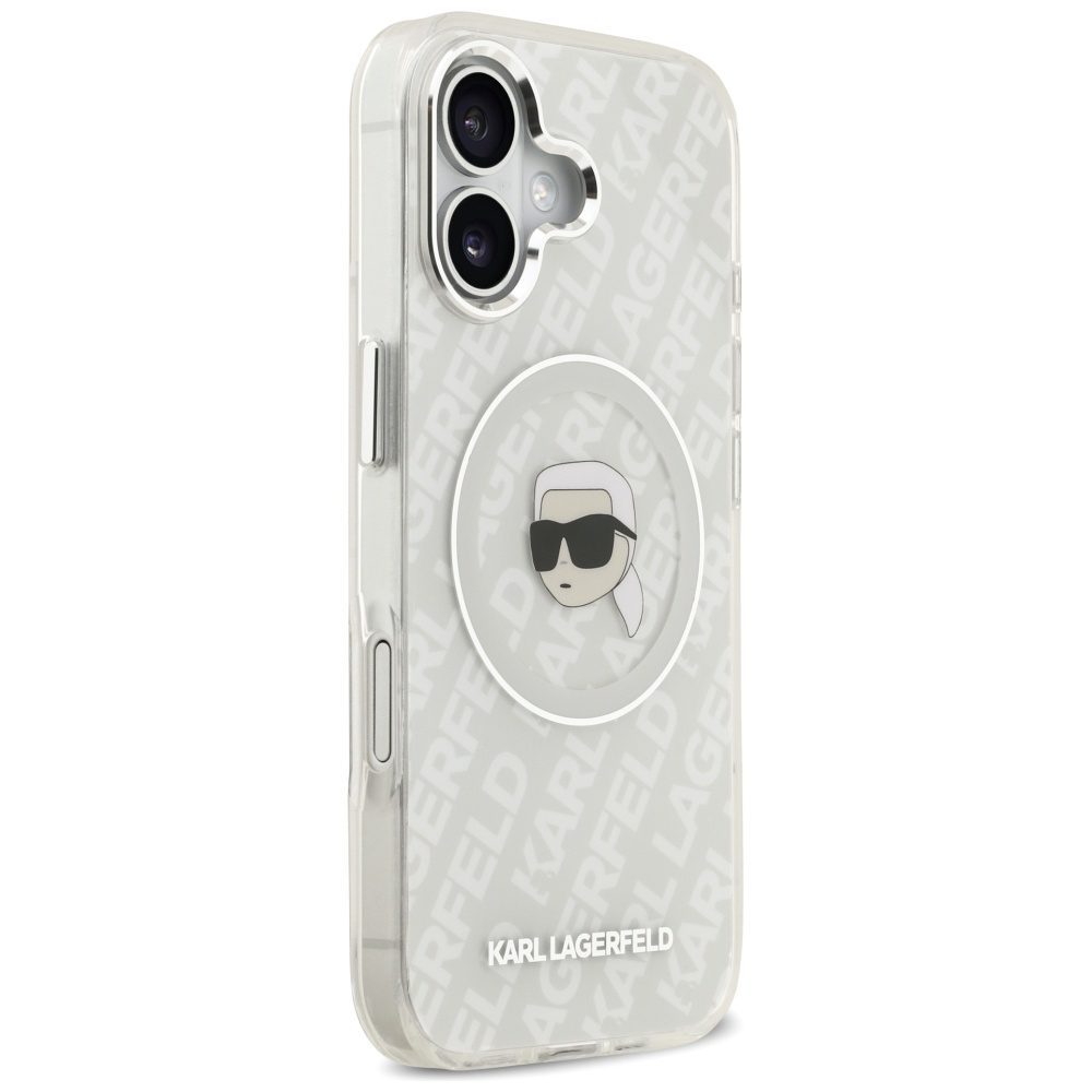 Karl Lagerfeld IML Karl Head Logo MagSafe iPhone 17 Case - Grayeng
