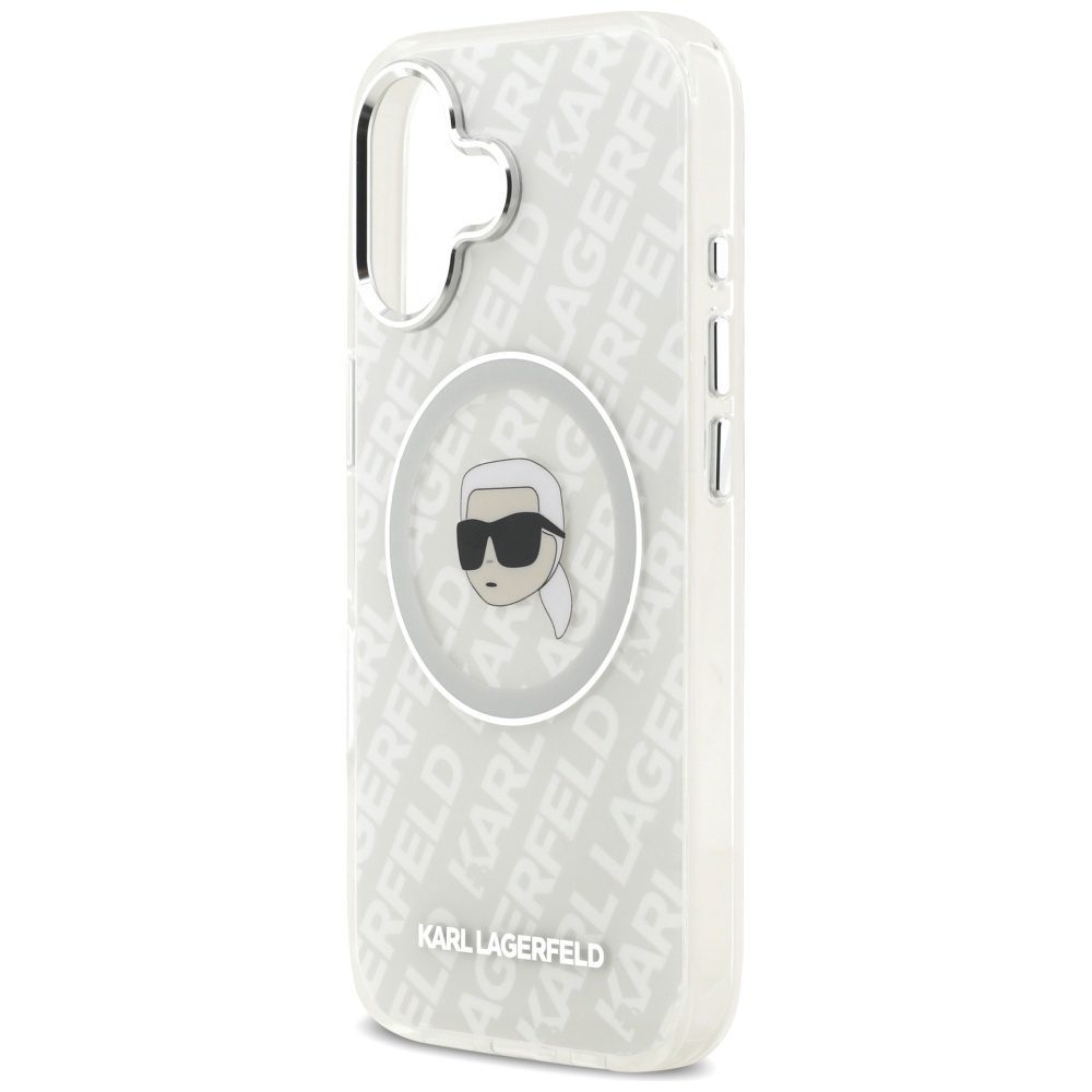 Karl Lagerfeld IML Karl Head Logo MagSafe iPhone 17 Case - Grayeng