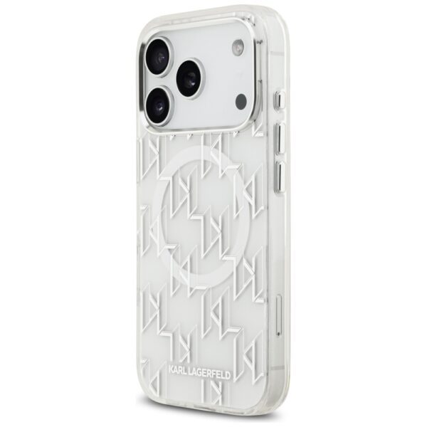 Karl Lagerfeld IML KL Monogram MagSafe Case for iPhone 17 Pro - Whiteeng
