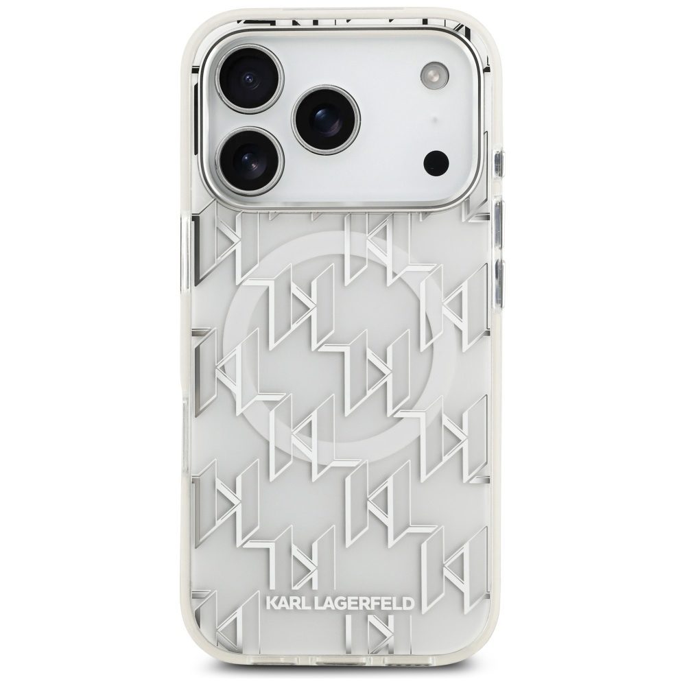 Karl Lagerfeld IML KL Monogram MagSafe Case for iPhone 17 Pro - Whiteeng