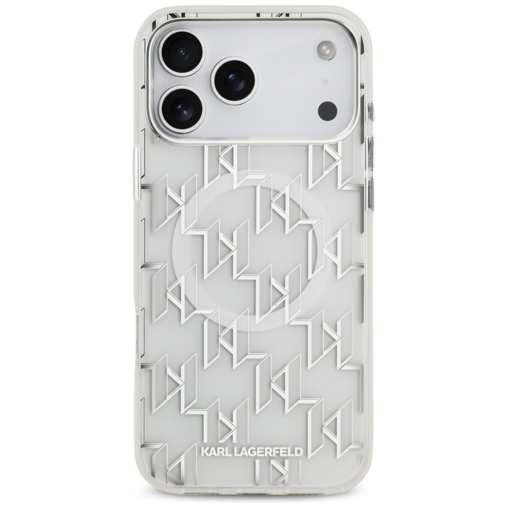 Karl Lagerfeld IML KL Monogram MagSafe Case for iPhone 17 Pro Max - Whiteeng