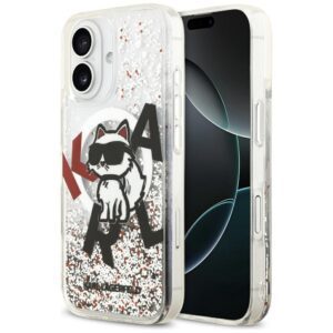 Karl Lagerfeld Liquid Glitter Choupette Logo MagSafe Case for iPhone 17 - Cleareng
