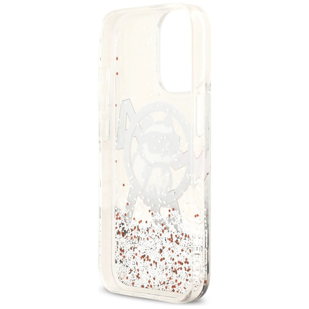 Karl Lagerfeld Liquid Glitter Choupette Logo MagSafe Case for iPhone 17 - Cleareng
