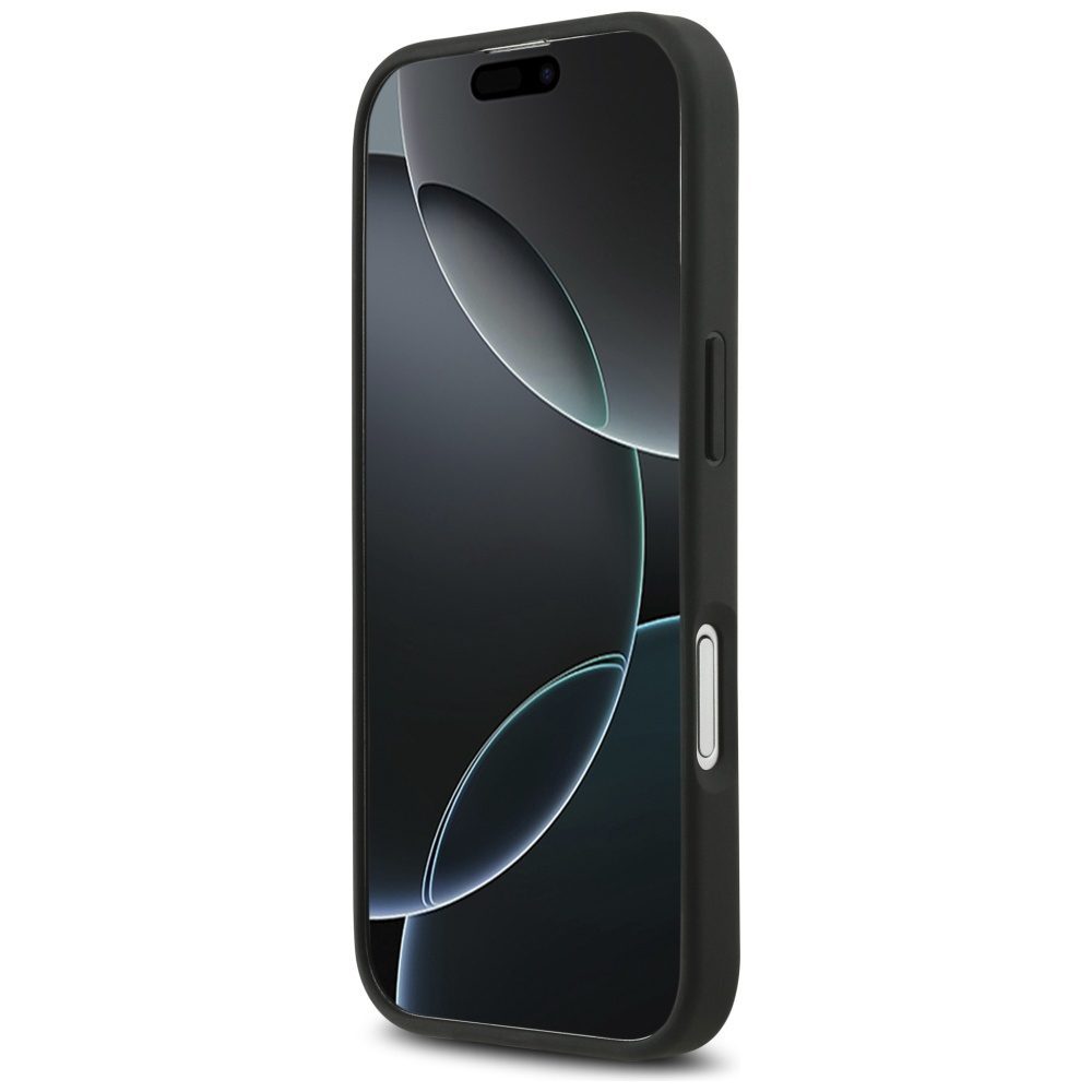 Mercedes Leather Large Laurel Leave MagSafe Case for iPhone 17 - Blackeng