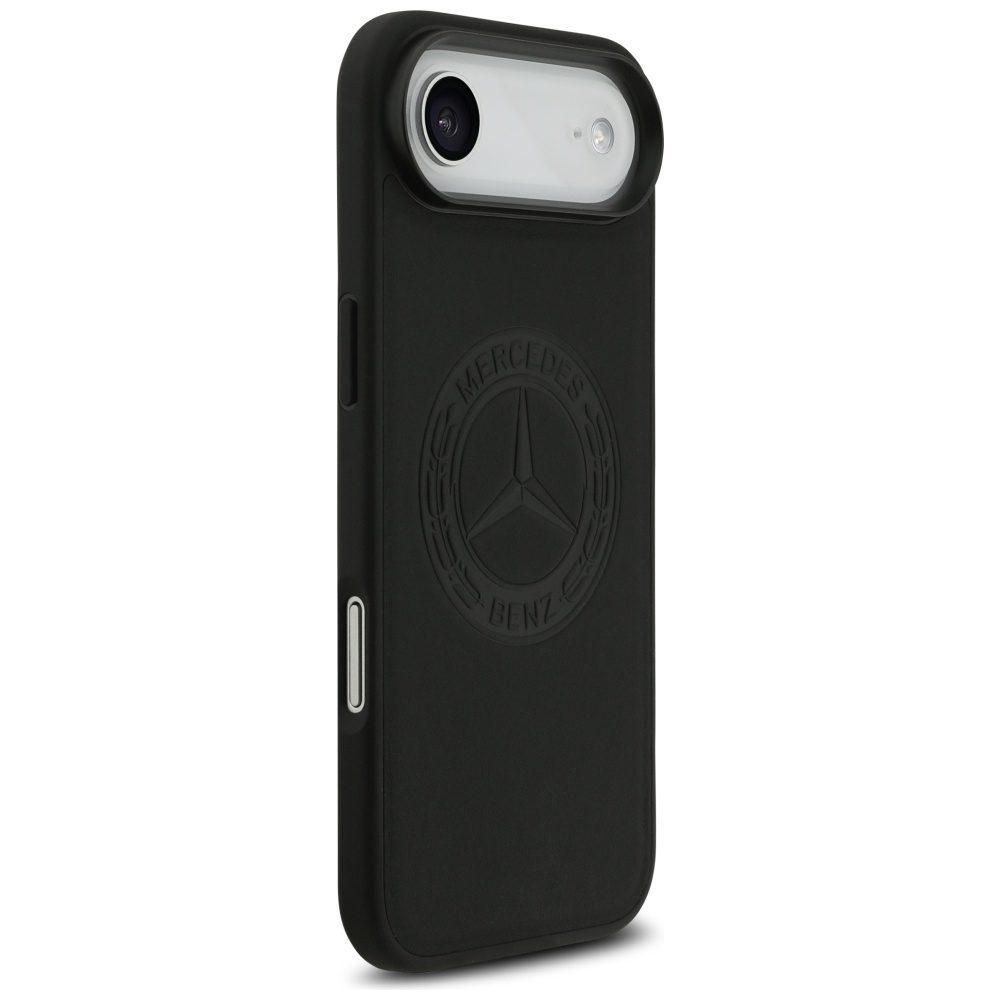 Mercedes Leather Vintage Logo MagSafe Case for iPhone Air - Blackeng