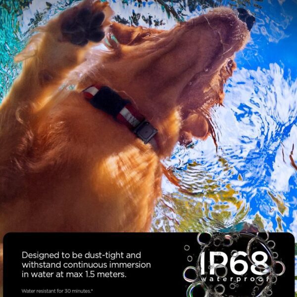 CREATOR: gd-jpeg v1.0 (using IJG JPEG v62), quality = 80 Spigen Tough Armor Pet Collar AirTag 1/2 Case - Blackeng