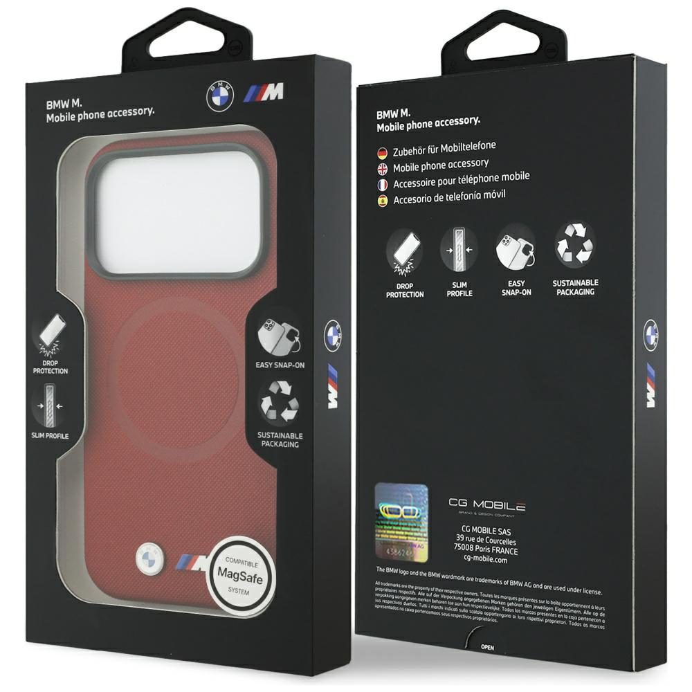 BMW M FW Metal Logo MagSafe Case for iPhone 17 Pro - Redeng