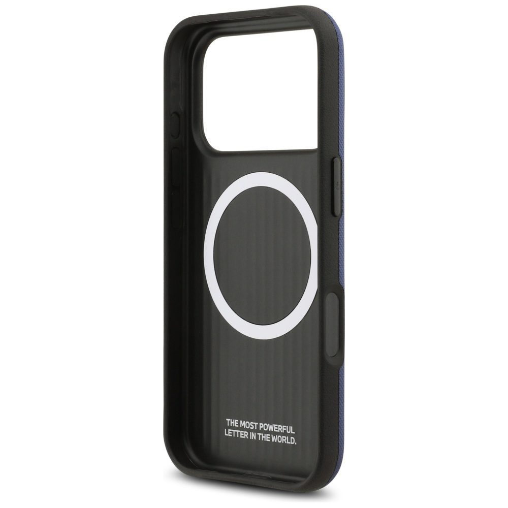 BMW M FW Metal Logo MagSafe Case for iPhone 17 Pro - Navy Blueeng