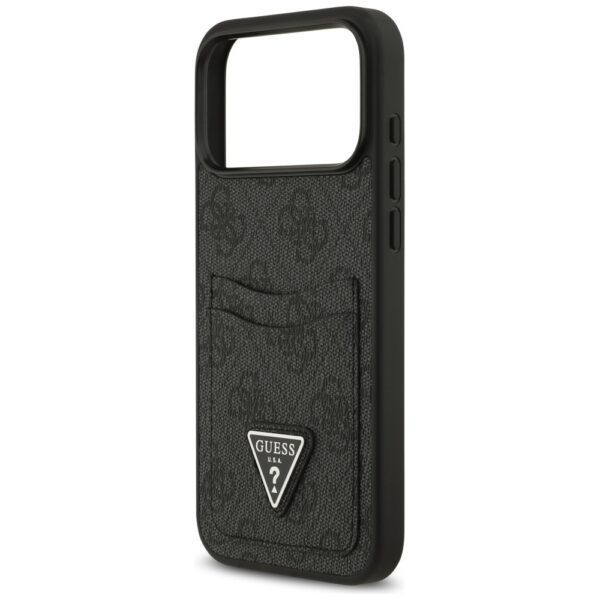 201112_6 Guess 4G nauble Card Triangle case for iPhone 17 Pro Max - blackeng