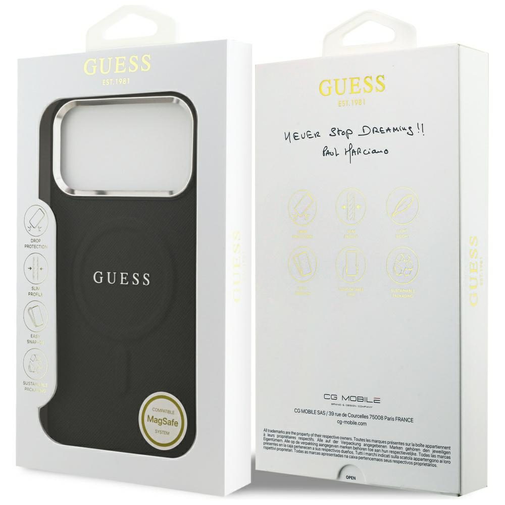 Guess Classic Logo MagSafe Case for iPhone 17 Pro Max - Blackeng