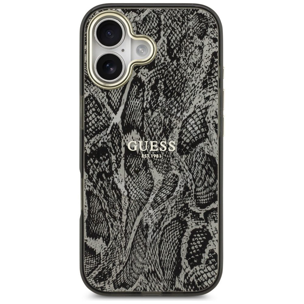 Guess Python Pattern MagSafe Case for iPhone 17 - Blackeng