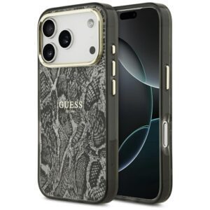 Guess Python Pattern MagSafe Case for iPhone 17 Pro - Blackeng