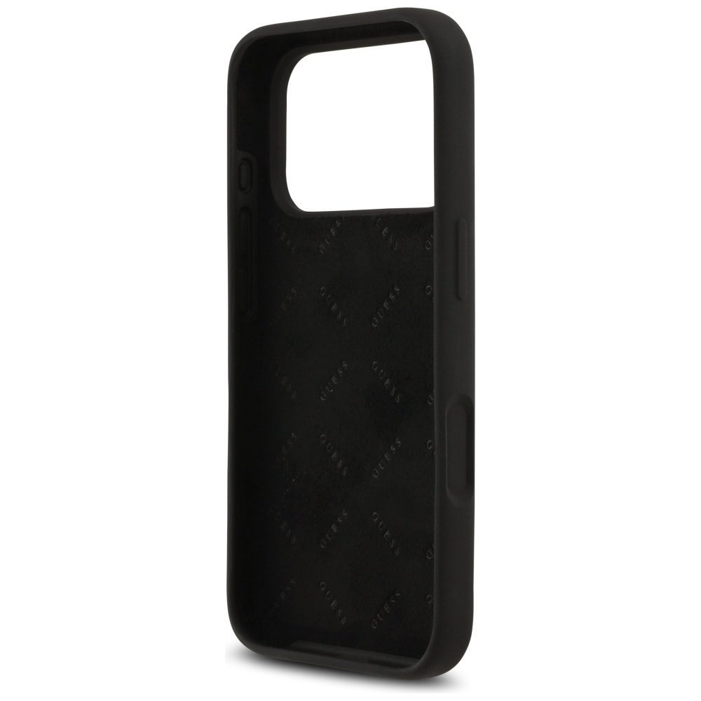 Guess Silicone Big 4G Script Case for iPhone 17 Pro - Blackeng
