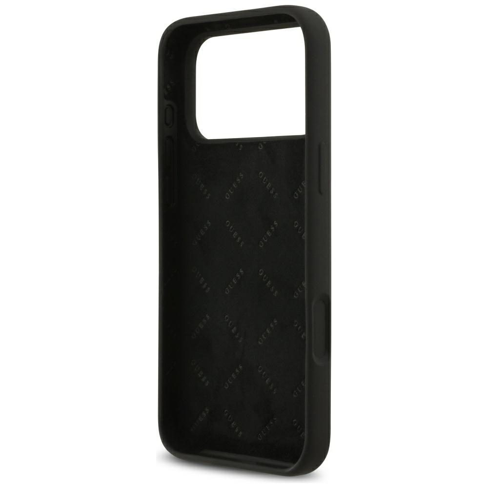 Guess Silicone Big 4G Script Case for iPhone 17 Pro Max - Blackeng