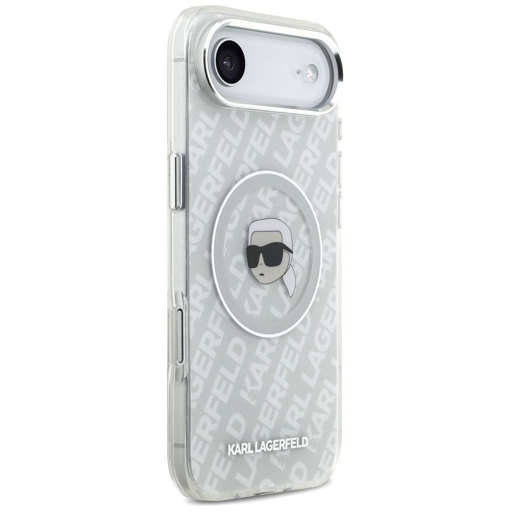 201256_4 Karl Lagerfeld IML Karl Head Logo MagSafe iPhone Air Case - Grayeng