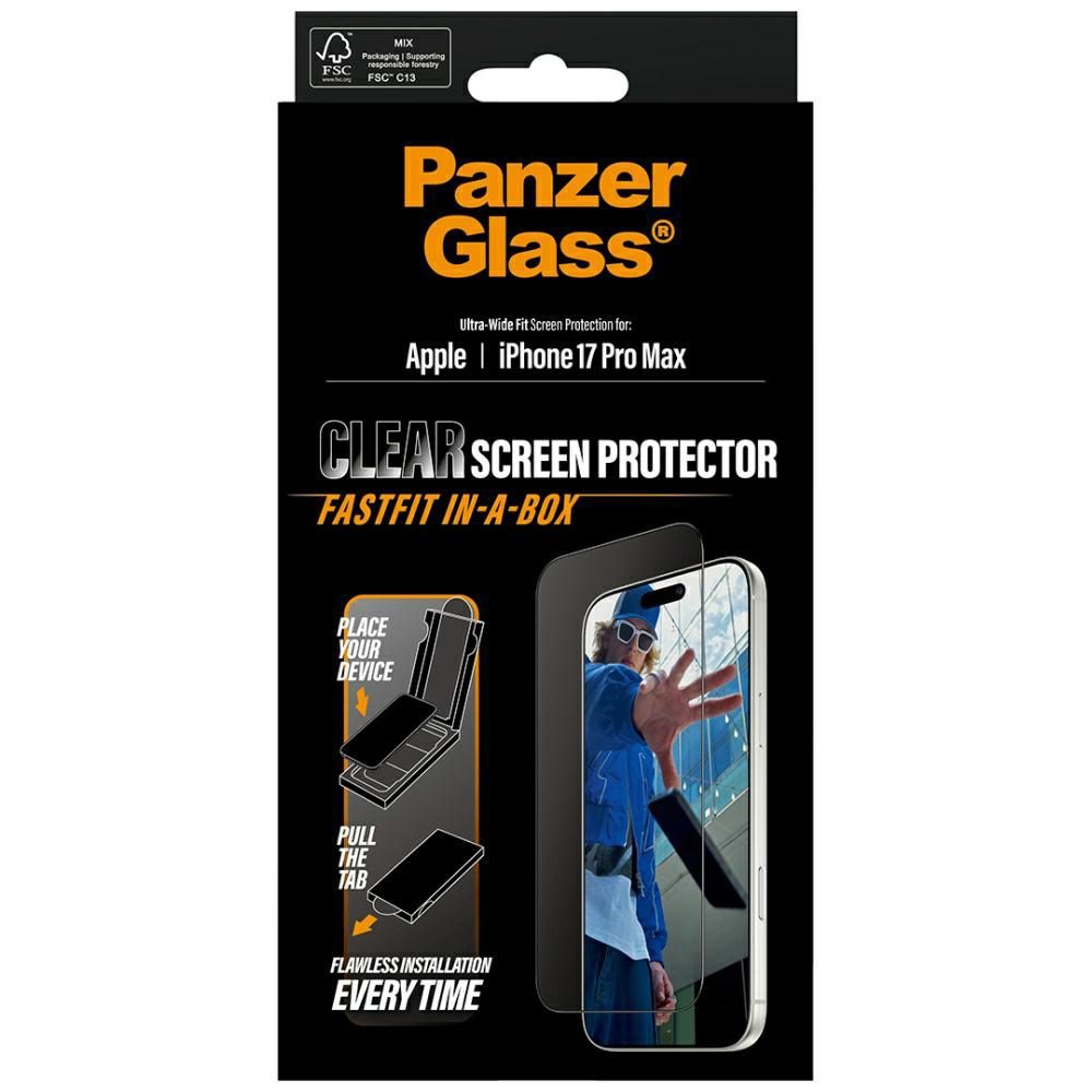 PanzerGlass Ultra-Wide Fit Fastfit Tempered Glass for iPhone 17 Pro Maxeng