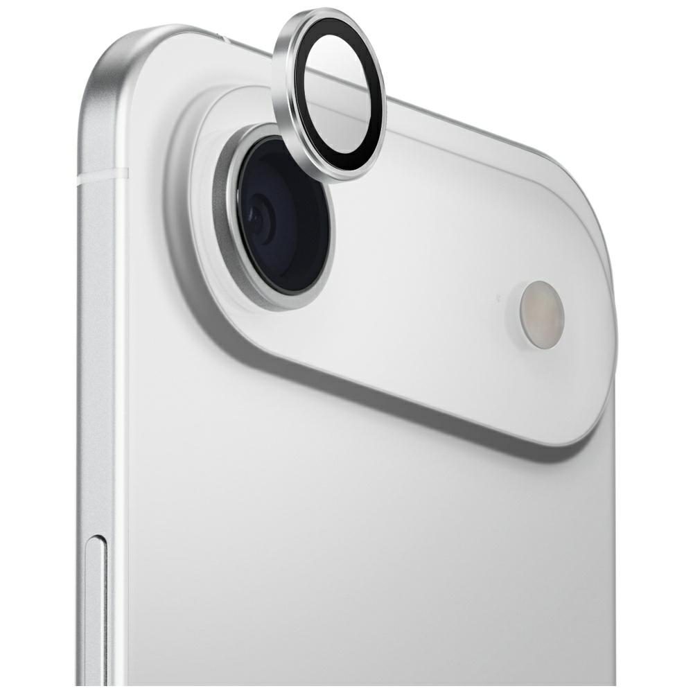 201419_1 Uniq Optix Aluminum Camera Lens Protector for iPhone Air with Applicator - Silvereng