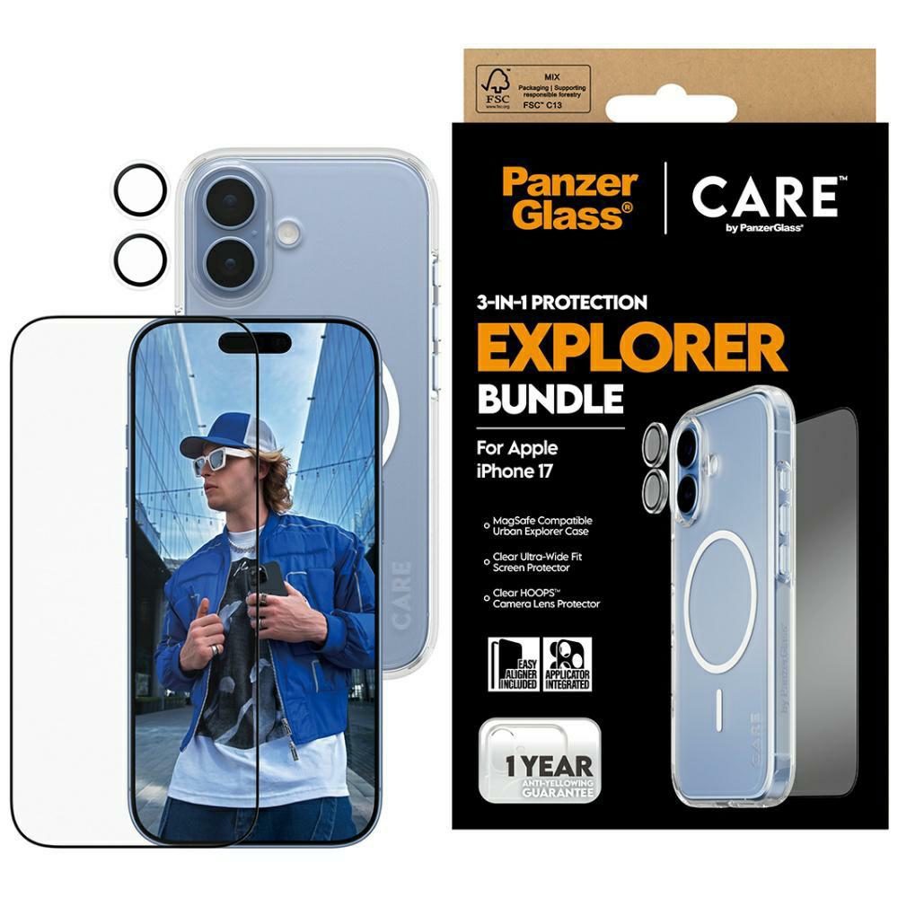201448_1 CARE by PanzerGlass Flagship Explorer 3in1 Case + Glass + Lens for iPhone 17eng